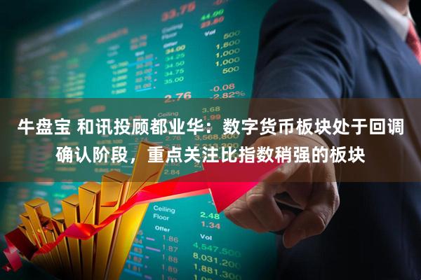牛盘宝 和讯投顾都业华：数字货币板块处于回调确认阶段，重点关注比指数稍强的板块